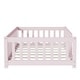 preview thumbnail 29 of 84, Montessori Twin Size Toddler Floor Bed with Fence without Door, Open-row Design Wood Frame Platform Bed with Safety Guardrails