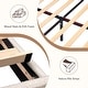 preview thumbnail 23 of 21, VECELO Height Adjustable Upholstered Kids Bed Frame,Twin Size Bed Set of 2