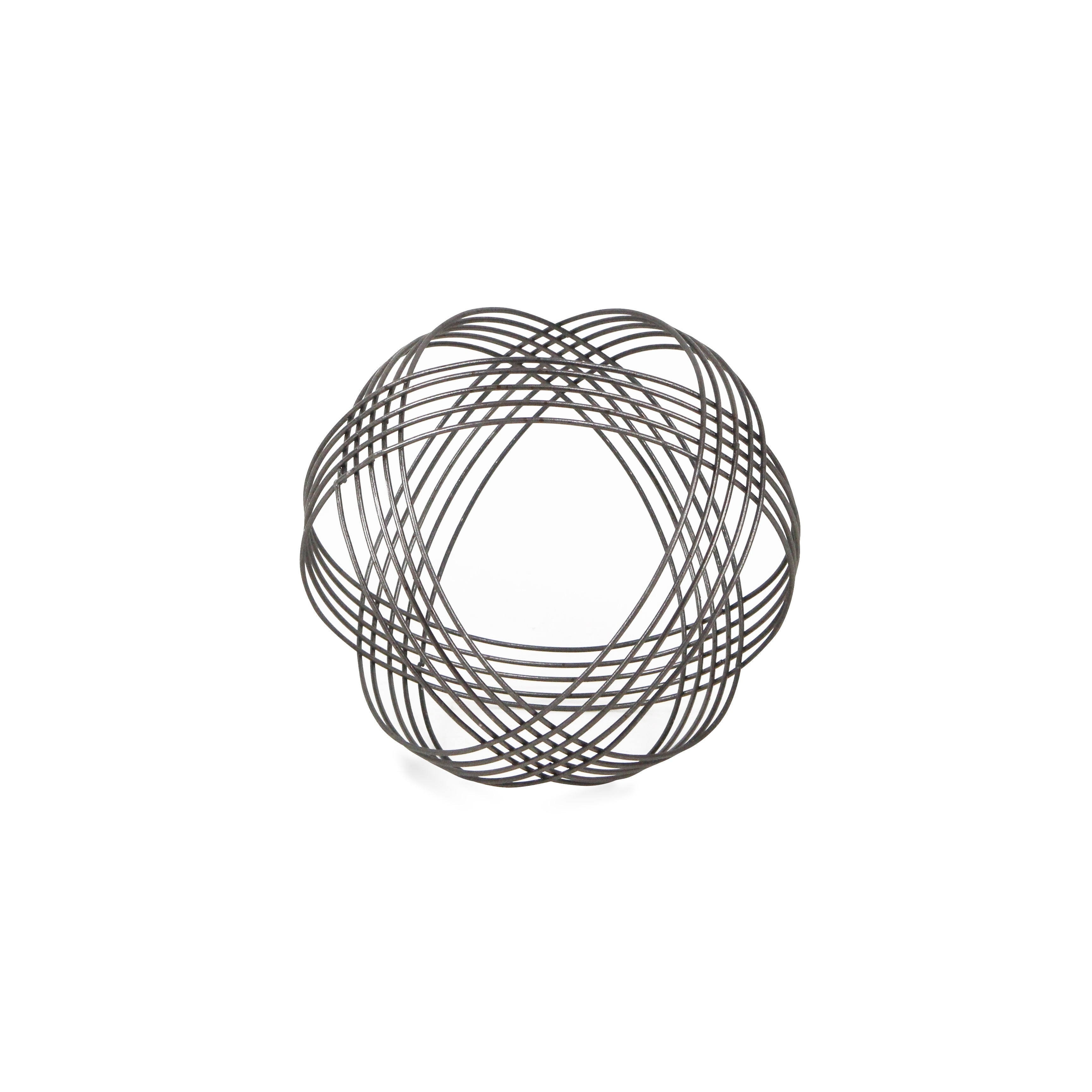 Silver Metal Orb with a 8.25" Diameter