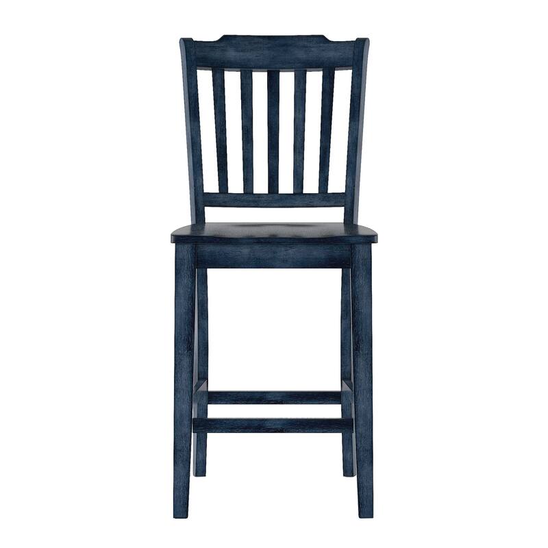 Eleanor Slat Back Wood Counter Chairs (Set of 2) by iNSPIRE Q Classic