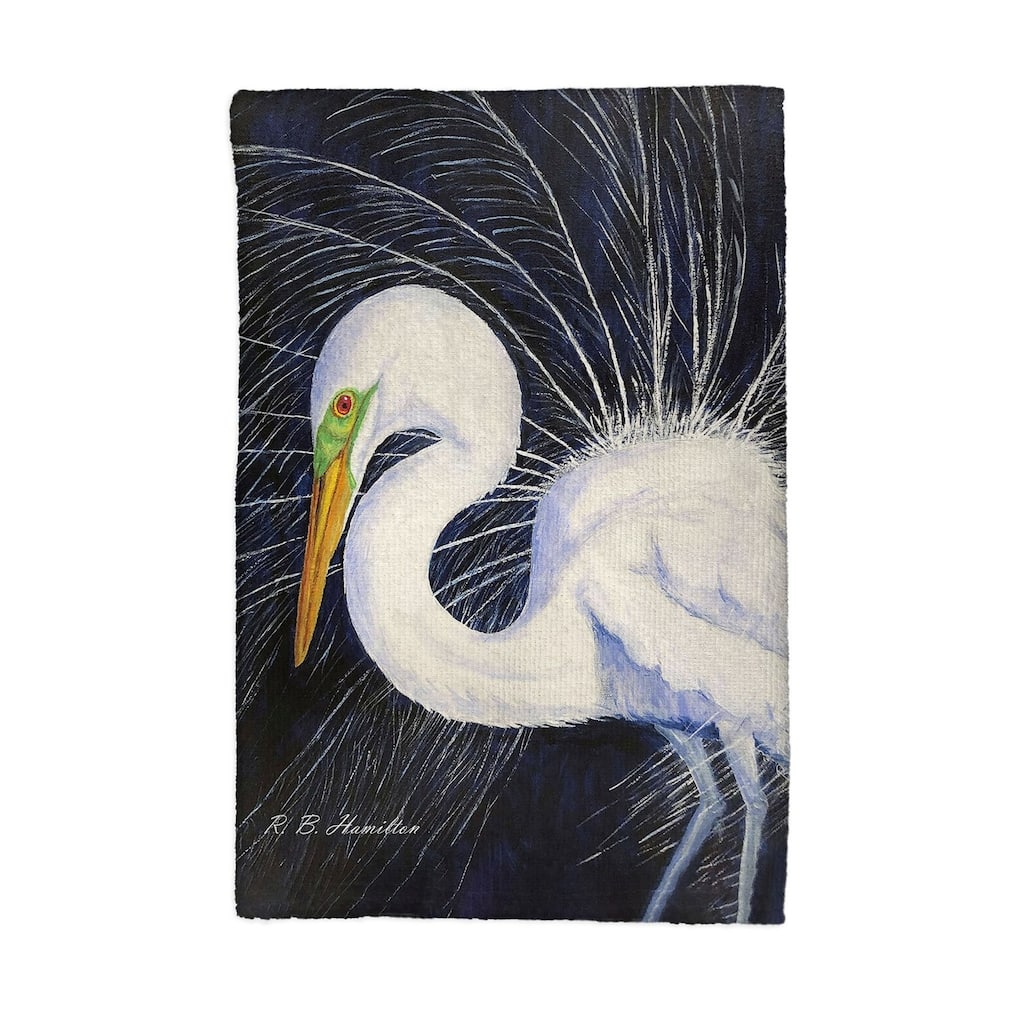 Breeding Egret Kitchen Towel - 16x25