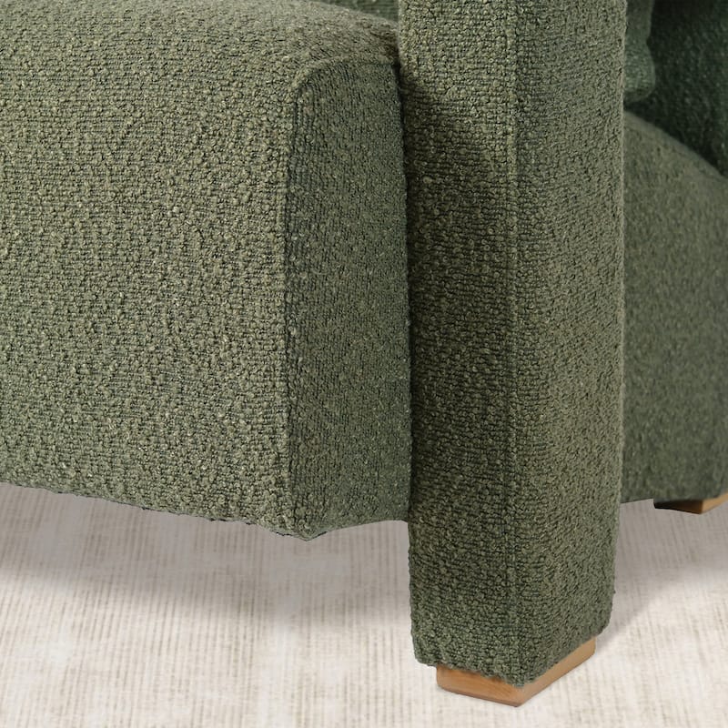 Upholstered Accent Chair With Pillows And Sturdy Wooden Legs, Armchair For Living Room Office,Bedroom