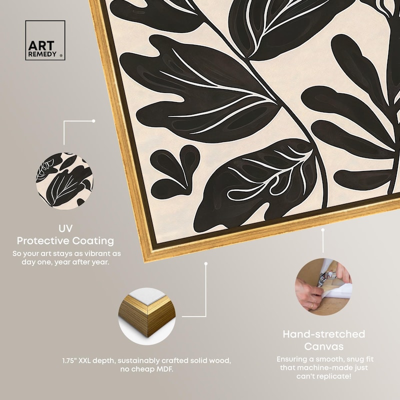 Ebony Eden Essence I Canvas by Art Remedy