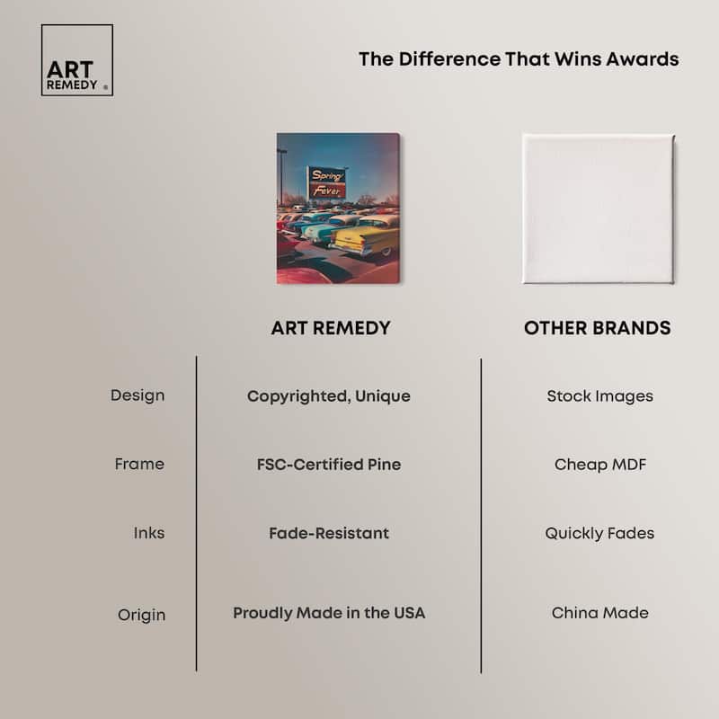 Spring Drive By Canvas by Art Remedy, Gallery Wrapped