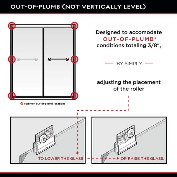Delta Trinsic 60 Wide Sliding Frameless Shower Door With Rain Glass Bronze Overstock