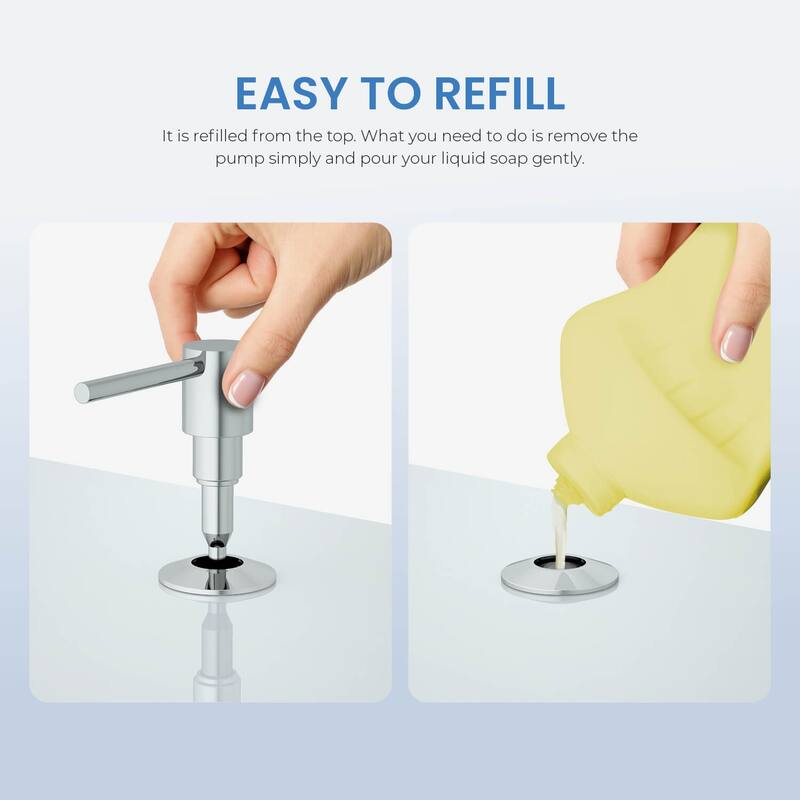 Kitchen Lead Free Solid Brass Construction Soap Dispenser