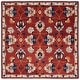 preview thumbnail 3 of 5, SAFAVIEH Handmade Micro-Loop Seyran Transitional Wool Rug 5' Square - Rust/Blue - Square