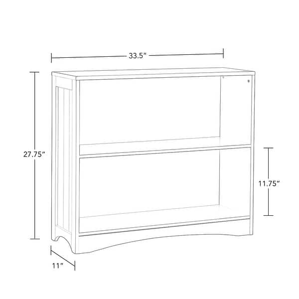 RiverRidge Kids Playroom Horizontal Toy Organizer Bookshelf with Open Storage Shelves