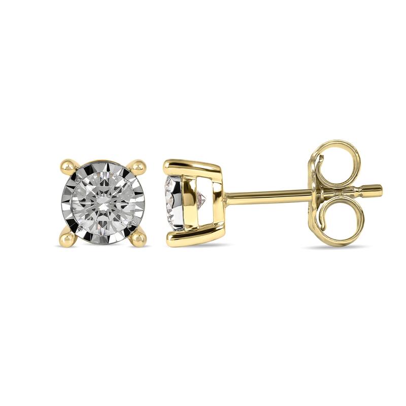 1/20ct - 3/4ct TDW Diamond Stud Earrings in Silver for Women