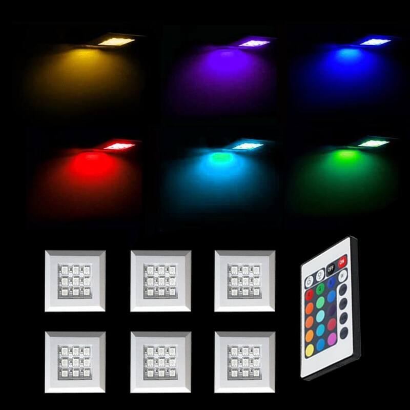LED Light Kits - LED Clip and LED Puck Sets - 6 PUCKS