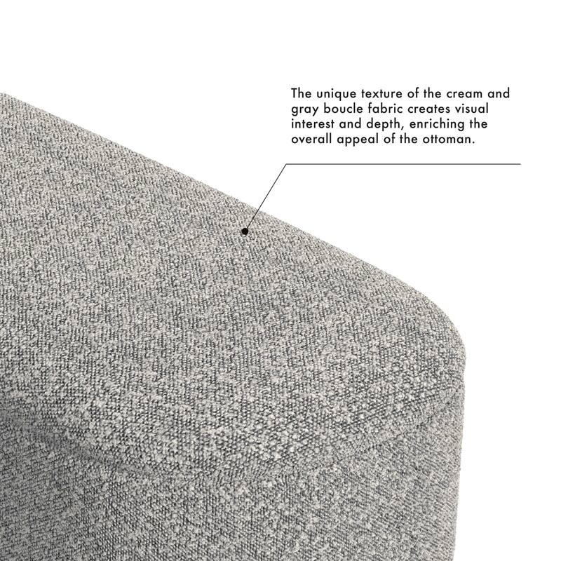 HomePop Ellipse Modern Storage Bench with Metal Legs