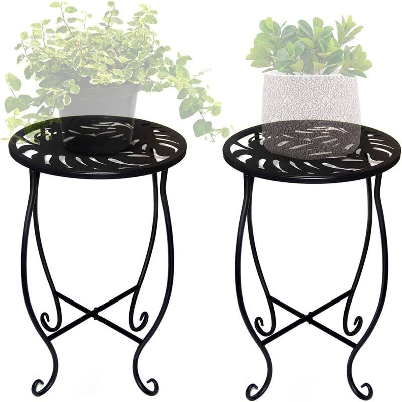 15" Tall Metal Plant Stand (Round 2pcs)