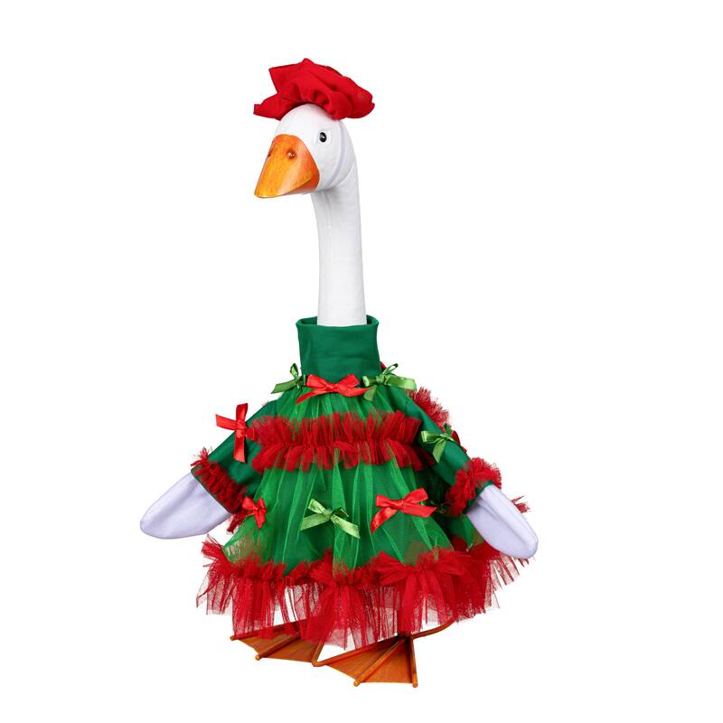 Porch Goose Outfit for Garden Statue
