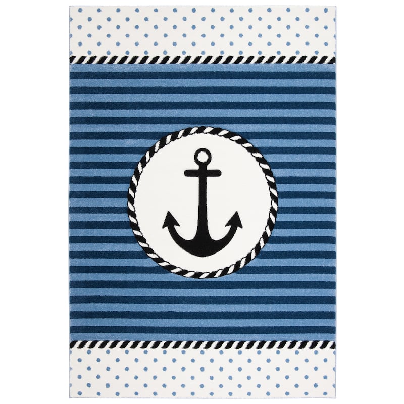 SAFAVIEH Carousel Kids Aftina Nautical Anchor Rug