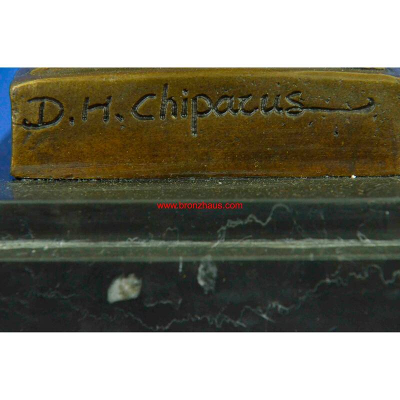 Signed Bronze Art Nouveau Deco Chiparus Statue Figurine Sculpture Art Figure