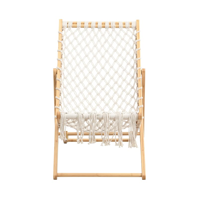 2 Piece Outdoor Patio Chairs Set w/ Handwoven Polyester Seats, 3-Position Reclining Back for Beach, Garden & Pool