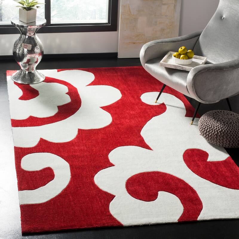 SAFAVIEH Handmade Modern Art Meene Modern Polyester Rug