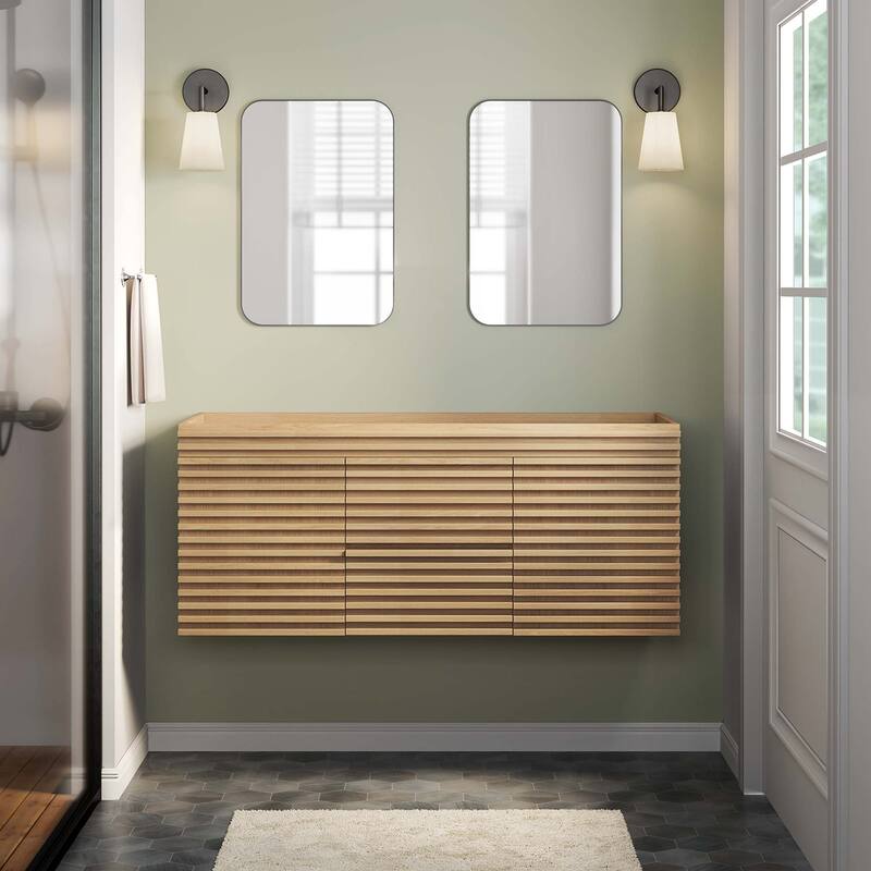 Render 48" Double Sink Compatible (Not Included) Bathroom Vanity Cabinet
