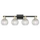 Option Black Antique Brass / Clear Basketweave
