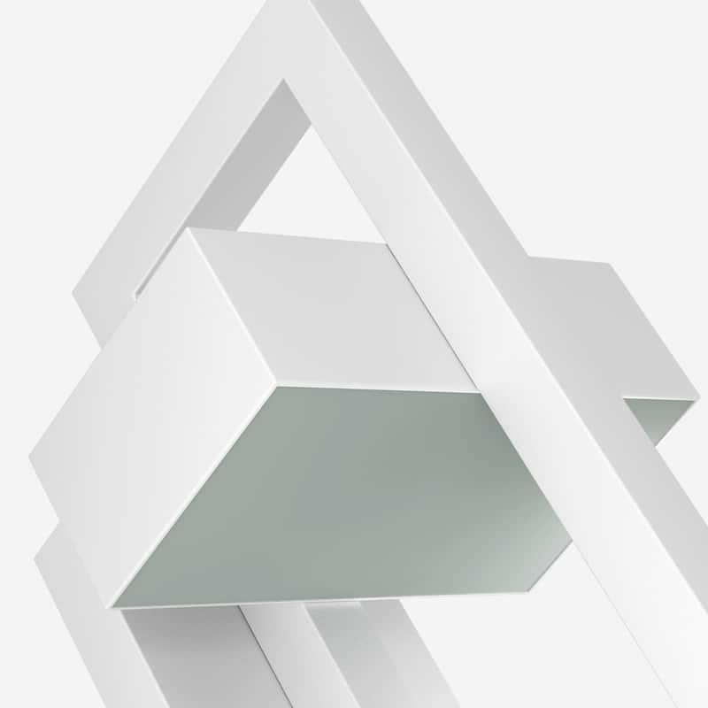 Integrated LED Black/White Aluminum Outdoor 1-Light Wall Sconce