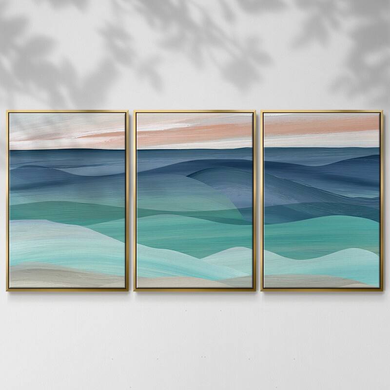 Shifting Seas - Multi Piece Framed Canvas