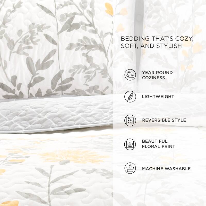 Lush Decor Copper Grove Patos Reversible 3-piece Quilt Set