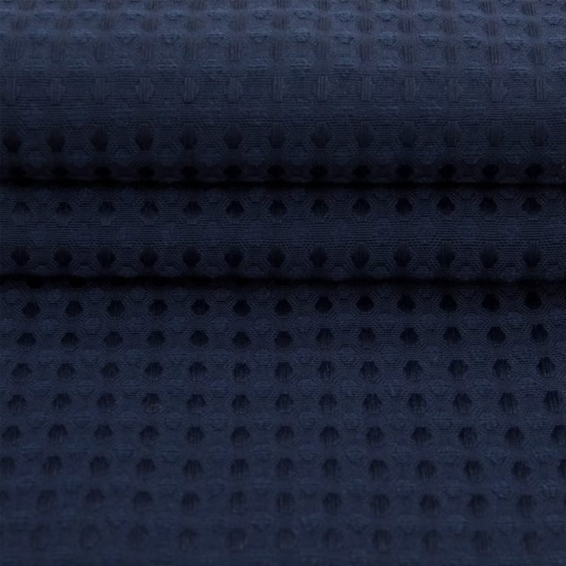 Waffle Weave Shower Curtain with Snap-liner No Hooks Needed