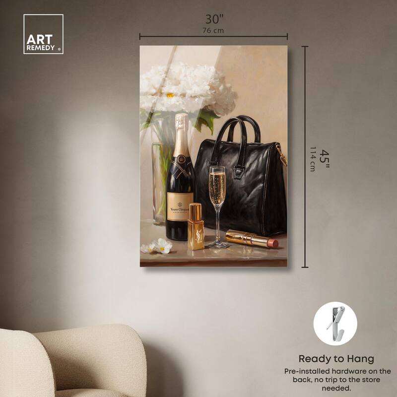 Cheers to Lovely Glam Acrylic by Art Remedy, Ready to Hang