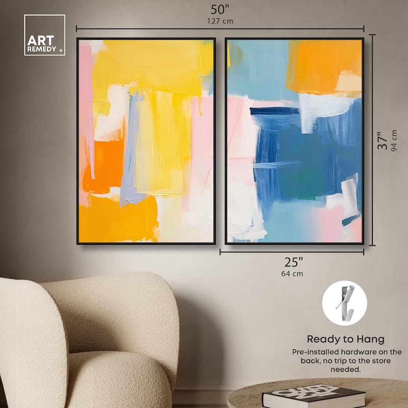 Skyward Radiance I Canvas Set of 2 by Art Remedy