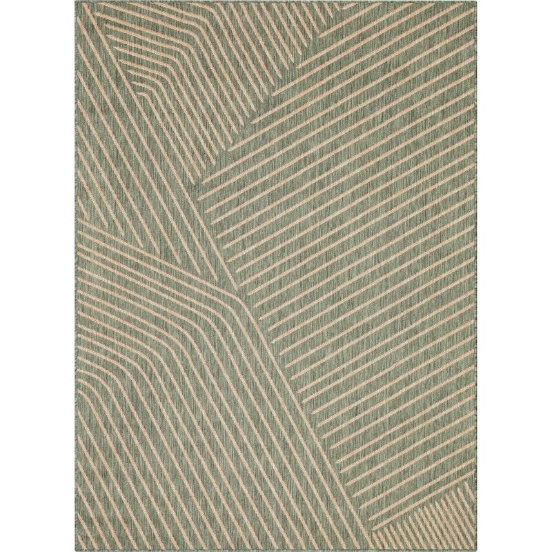 Well Woven Medusa Linden Indoor Outdoor Striped Modern Area Rug