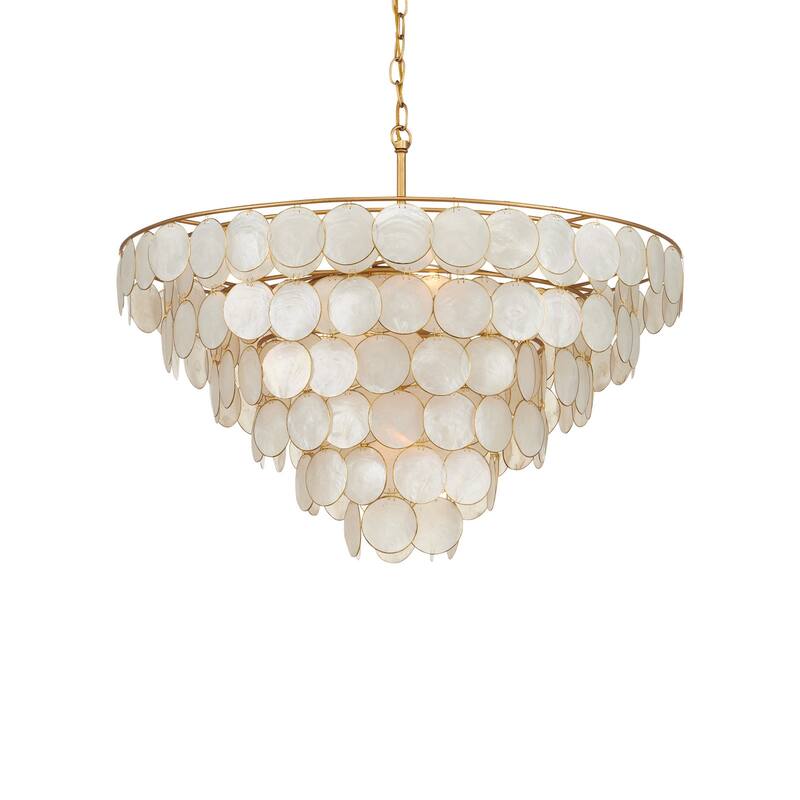 Currey & Company Bon Vivant Large Semi-Flush - 24.5"h x 30.25"dia - 24.5"h x 30.25"dia