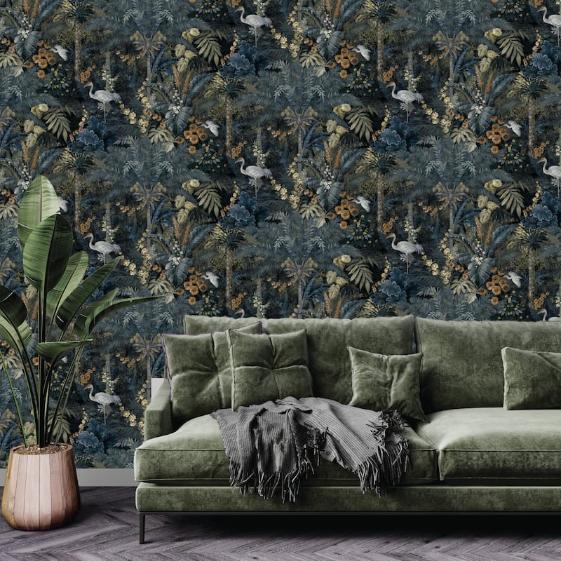Masoala Forest Unpasted Non-Woven Wallpaper – 396in x 20.8in