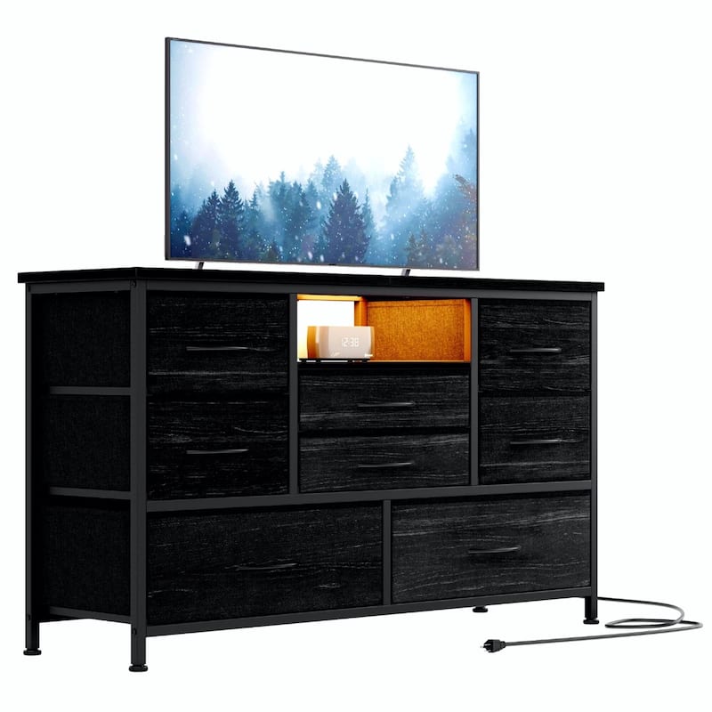 8 Dresser TV Stand with Power Outlet