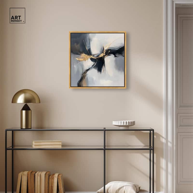 Golden Fissure I Canvas by Art Remedy