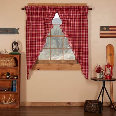 Braxton Scalloped Prairie Short Panel Set of 2 63x36x18 - Prairie Panel 63x36
