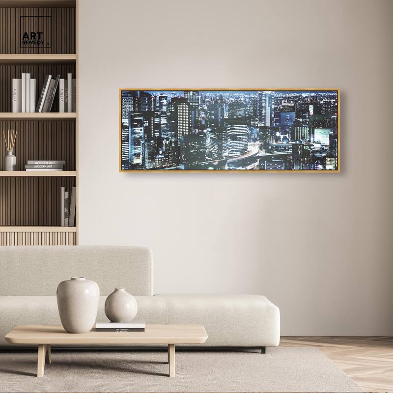 City Cosmos Tokyo Panoramic Canvas by Art Remedy