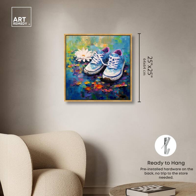 Lily Pad Sneakers Canvas by Art Remedy