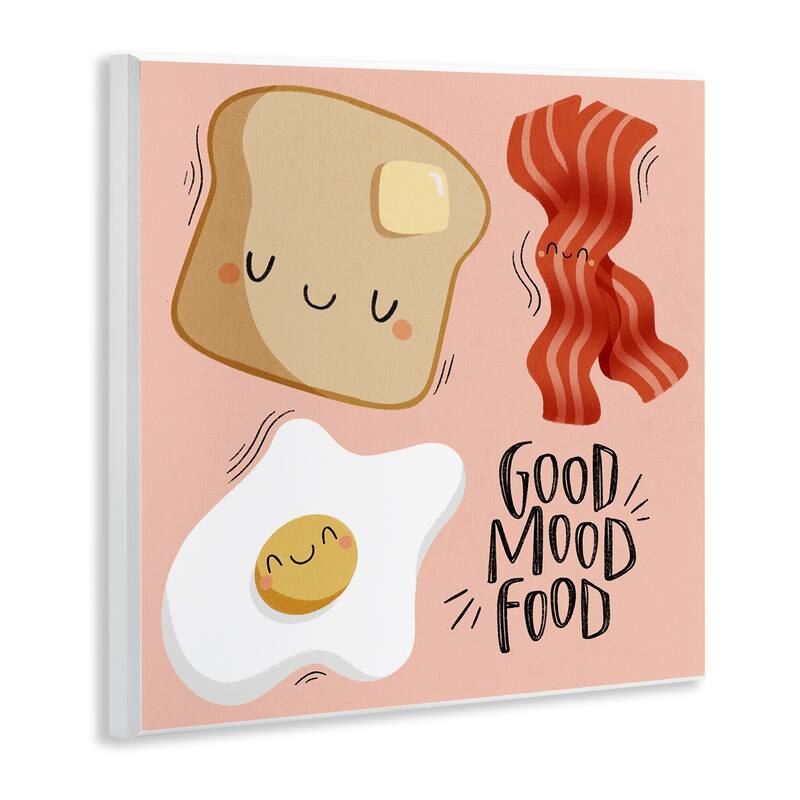 Stupell Good Mood Food Breakfast Wall Plaque Art Design By Sarah Hickman
