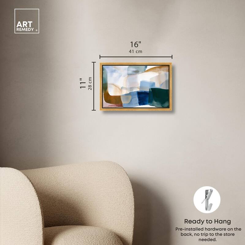 Contoured Calm I Canvas by Art Remedy