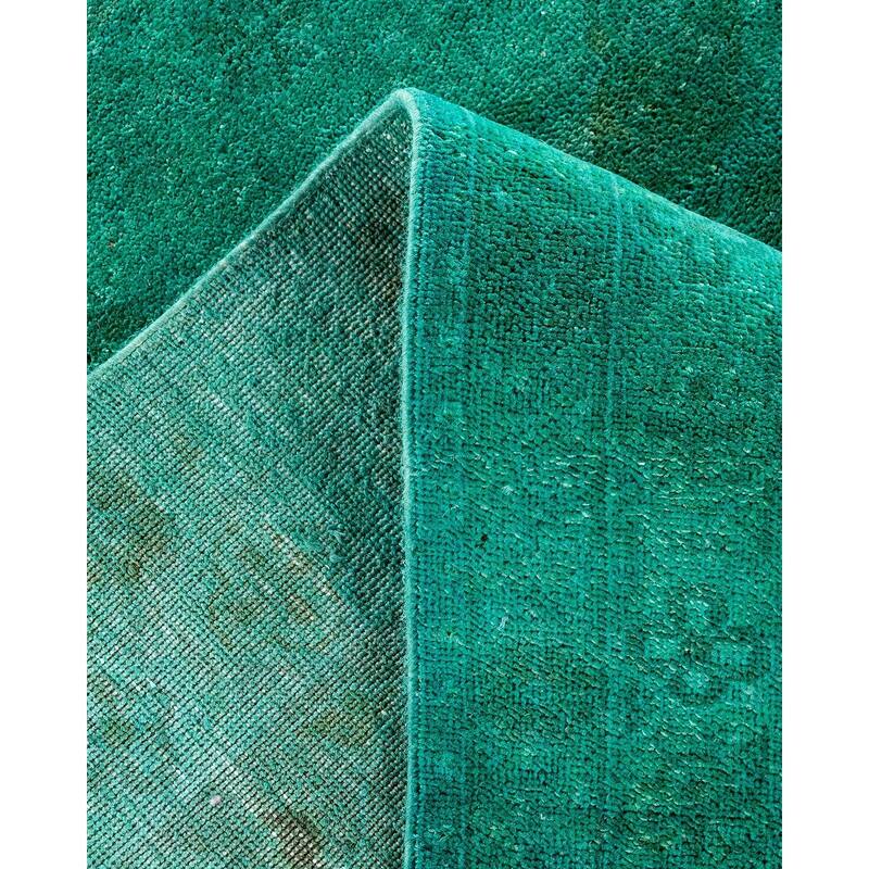 Contemporary Overdyed Wool Hand Knotted Area Rug - 9' 0" x 11' 10"