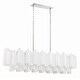 preview thumbnail 3 of 4, Addis 14 Light Polished Chrome Chandelier - 51.75"W x 14.25"H x 14"D