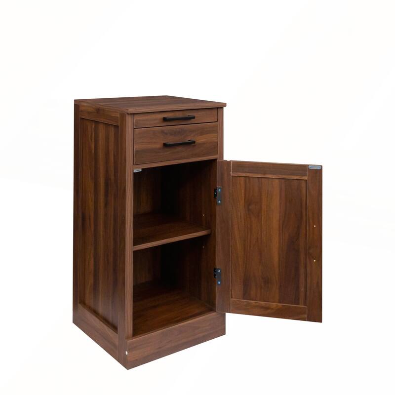 Modular Wine Bar and Buffet Cabinet with Hutch for Dining and Living Rooms