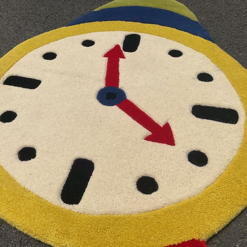 HERAT ORIENTAL Handmade Indo Multicolor Clock Wool Rug - 2'8 x 3'8