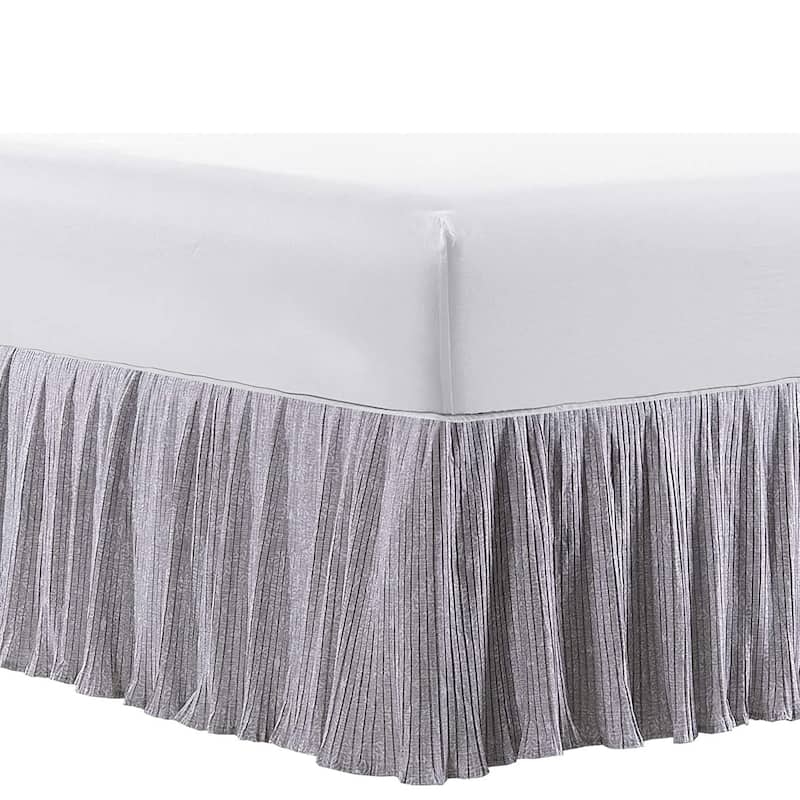 Home Soft Things Pleated Bed Skirt - 78" x 80" + 18" - Bloom Medallion