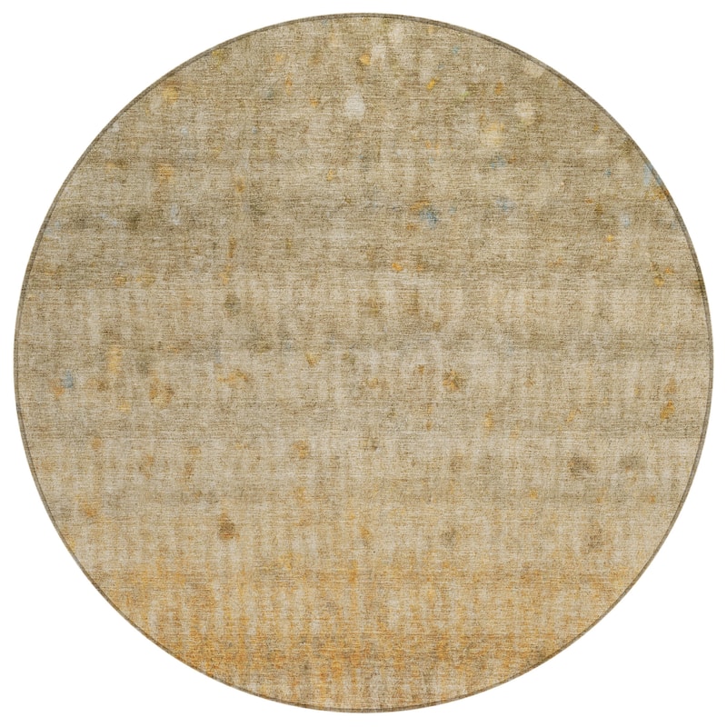 Machine Washable Indoor/ Outdoor Ombre Stripes Chantille Rug