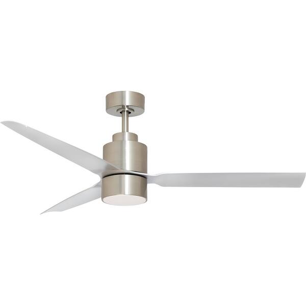 slide 2 of 7, Maxim 88708 Falcon 52" 3 Blade Indoor LED Ceiling Fan Satin Nickel