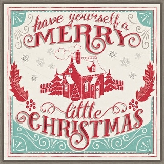 Merry Little Christmas V by Janelle Penner Framed Canvas Wall Art