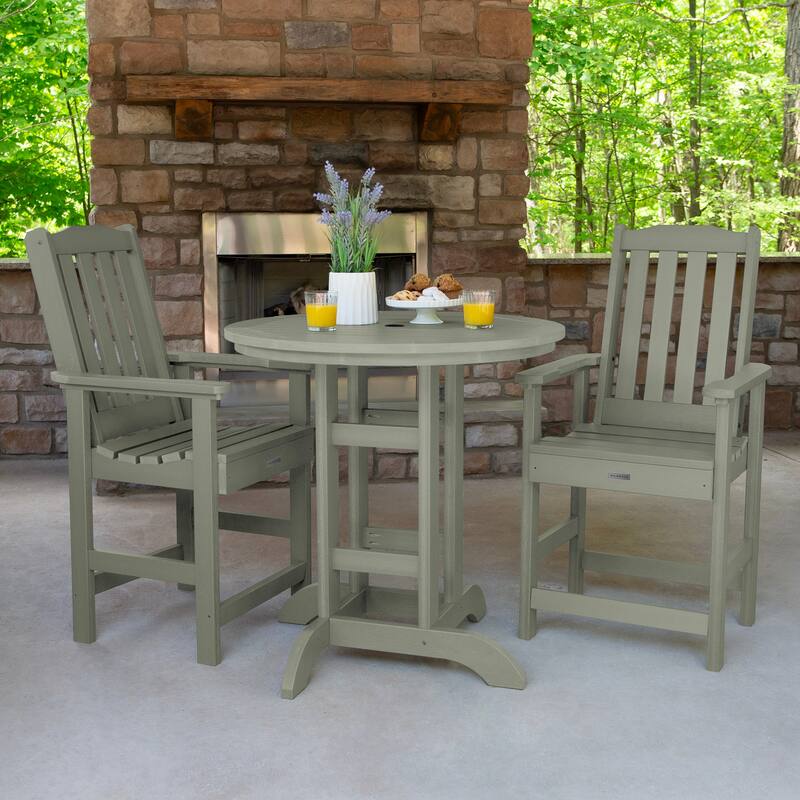 Lehigh 3-piece Counter Height Outdoor Dining Set - 36" Round Table