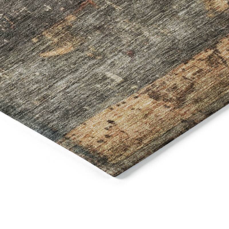 HomeRoots Striped Transitional Rectangle Outdoor Rug