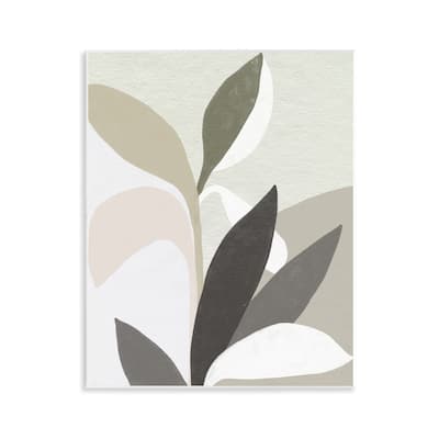 Stupell Organic Soft Leaf Shapes Wall Plaque Art Design By June Erica Vess